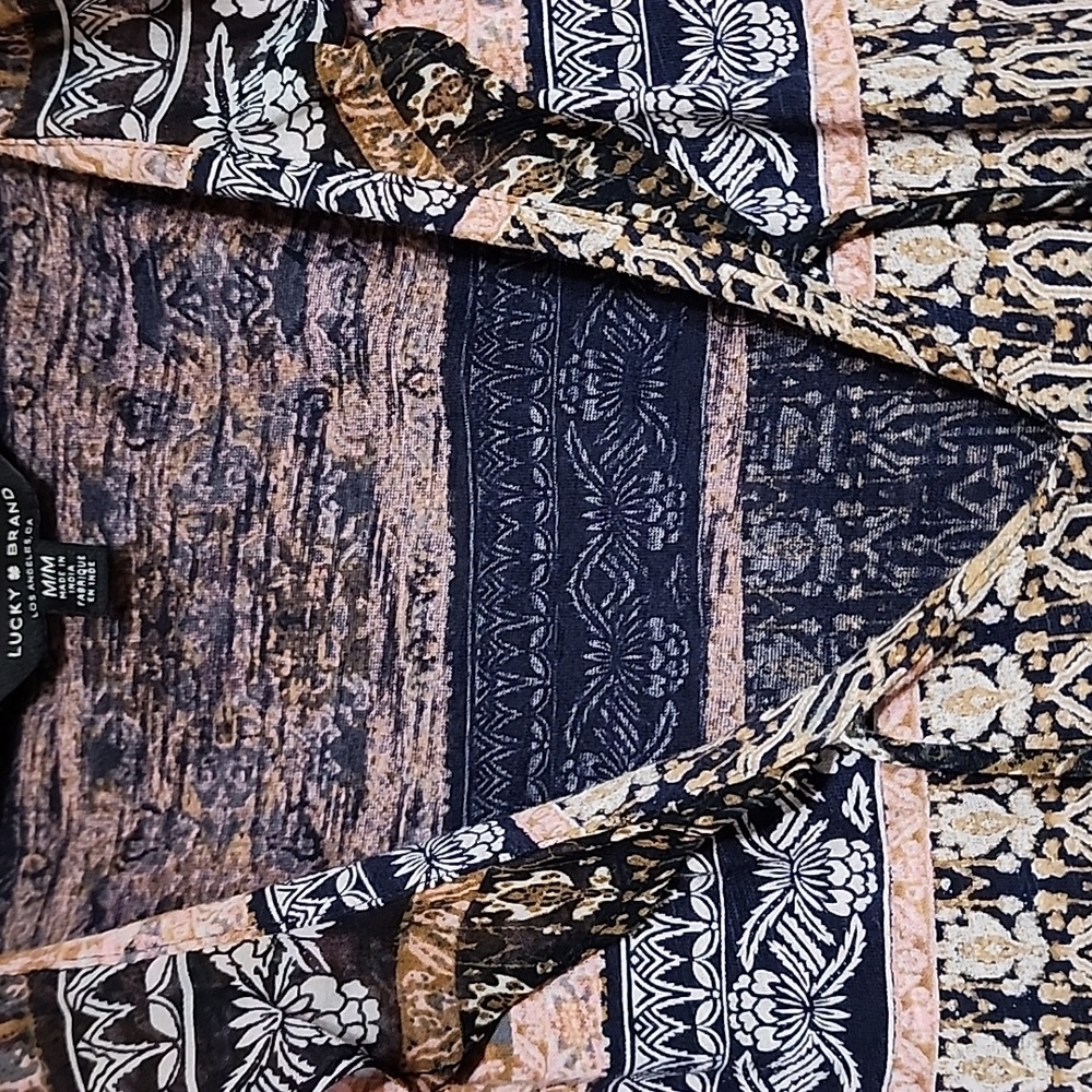 Lucky Brand Bohemian Patterned Sleeveless Top - Picture 2 of 3